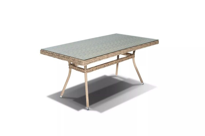 Обеденная группа Кьянти 4SIS из искусственного ротанга, цвет соломенный фото 4