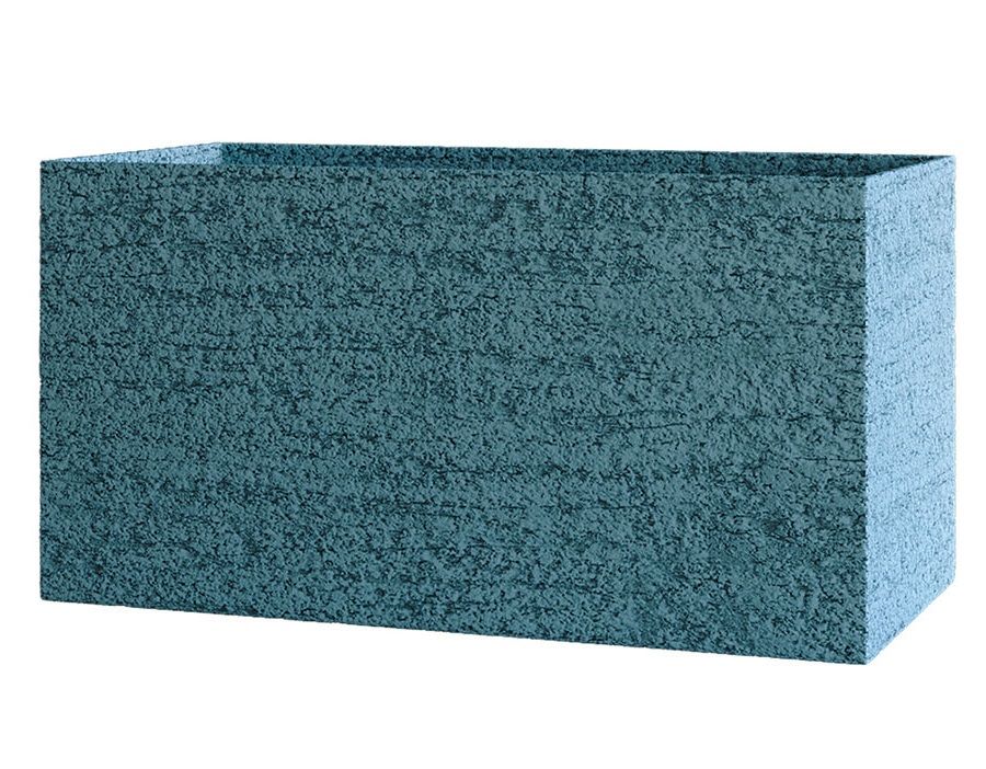 Кашпо Concretika Balcony 40x15x15 Эрозия голубой фото 1