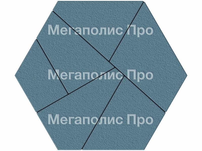 Тротуарная плитка Выбор Оригами Б.4.Фсм.8 80 мм Синий Гранит фото 3