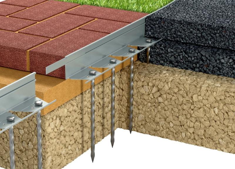 Бордюр алюминиевый h60, L2500, b56 фото 3