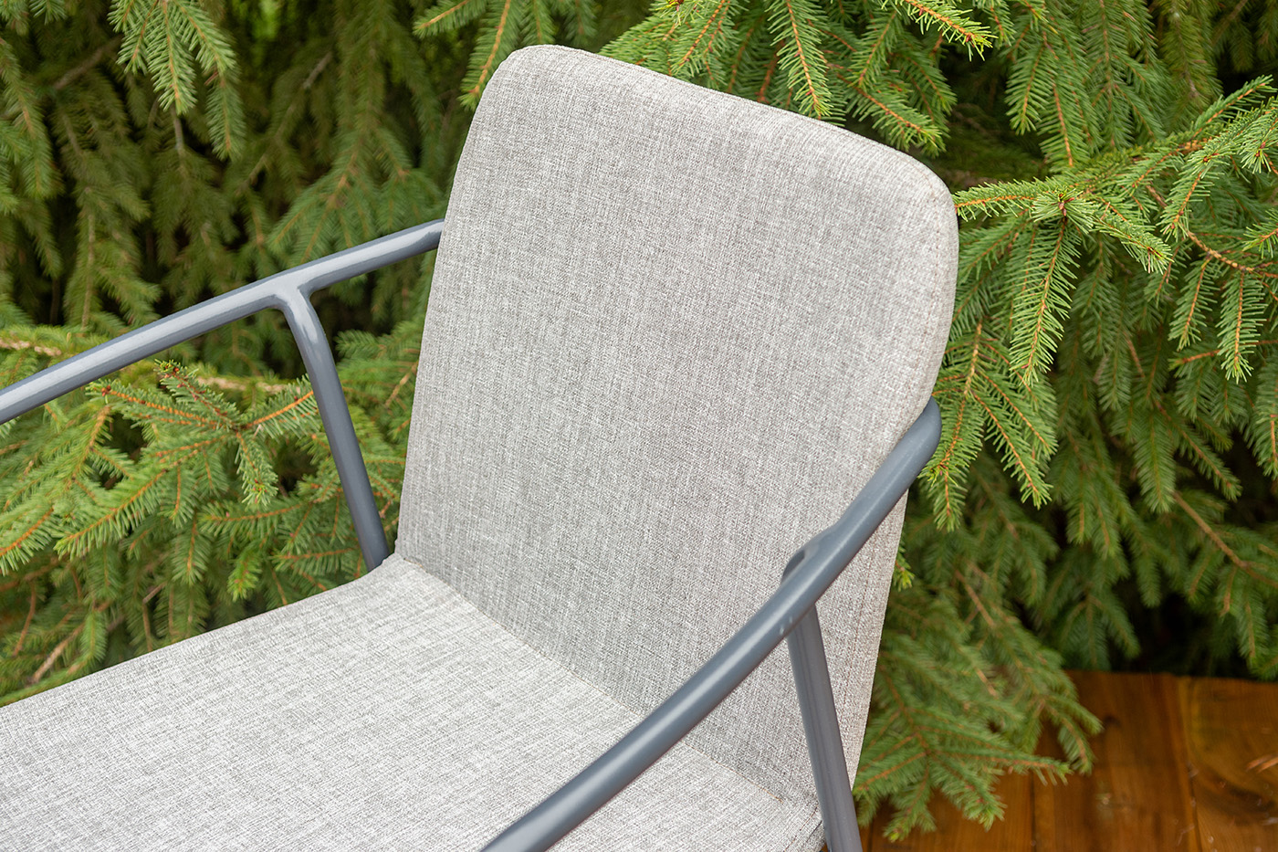 Марокко кофейный комплект из алюминия, цвет темно-серый фото 6