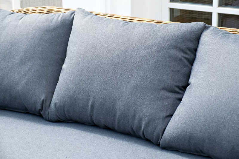 Лаунж-Зона Барселона 4SIS из искусственного ротанга, цвет соломенный фото 8