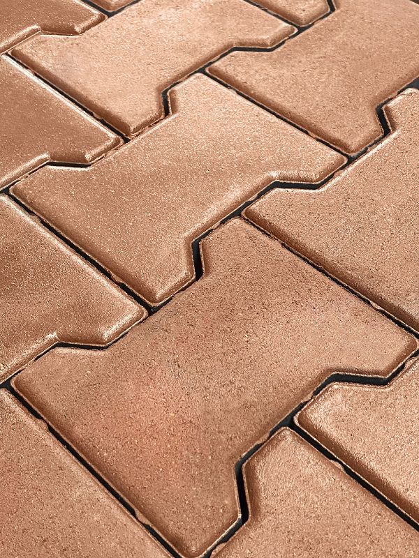 Тротуарная плитка Koldiz Катушка 60 мм Моно Бордовый фото 1