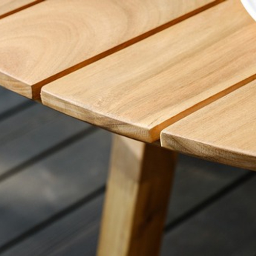 Стол садовый обеденный из акации MODENA круглый 116 см Joygarden фото 4