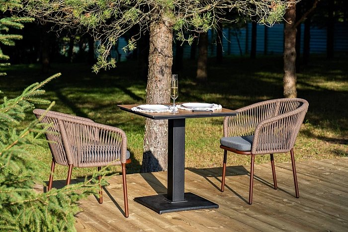 Обеденная Каффе 4SIS группа на 2 персоны, цвет дуб фото 1