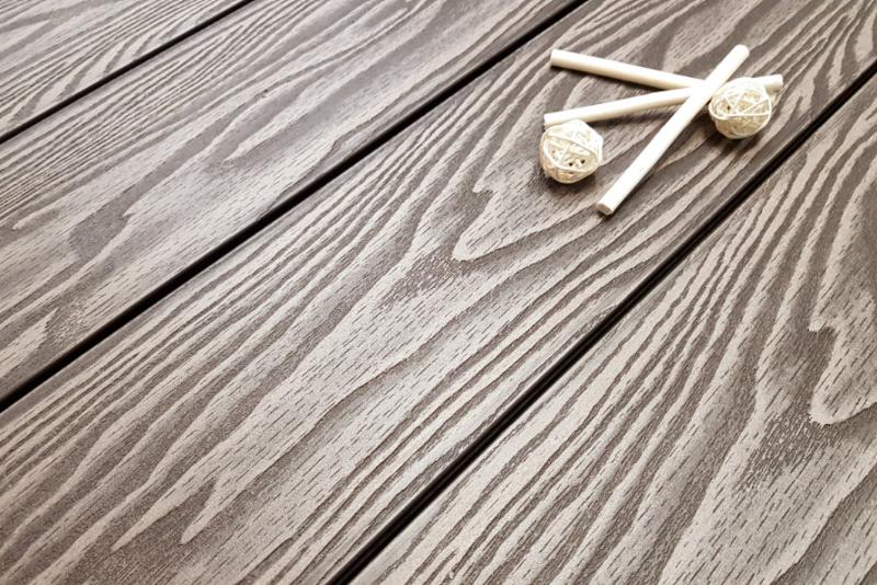 Террасная доска Террапол Смарт 3D Полнотелая без паза 3000 или 2000х130х24 мм, цвет Венге Соренто фото 1