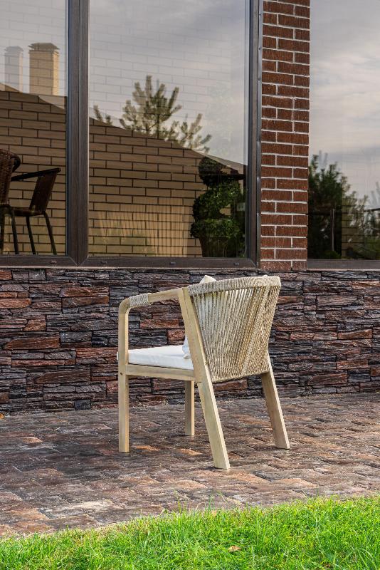 Обеденное кресло Michelle Royal Family из дерева, цвет бежевый фото 4