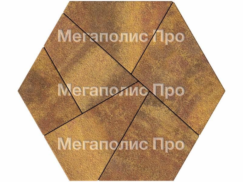 Тротуарная плитка Выбор Оригами Б.4.Фсм.8 80 мм Листопад Гранит Осень фото 3