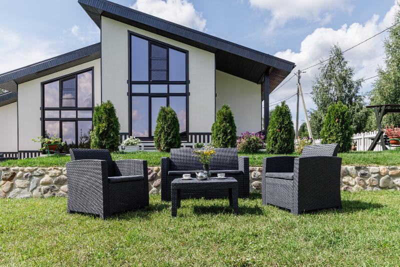 Обеденный комплект Lana S Royal Family из пластика, цвет графит фото 3