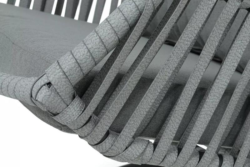 Подвесное кресло Капри 4SIS из искусственного ротанга, цвет серый фото 4