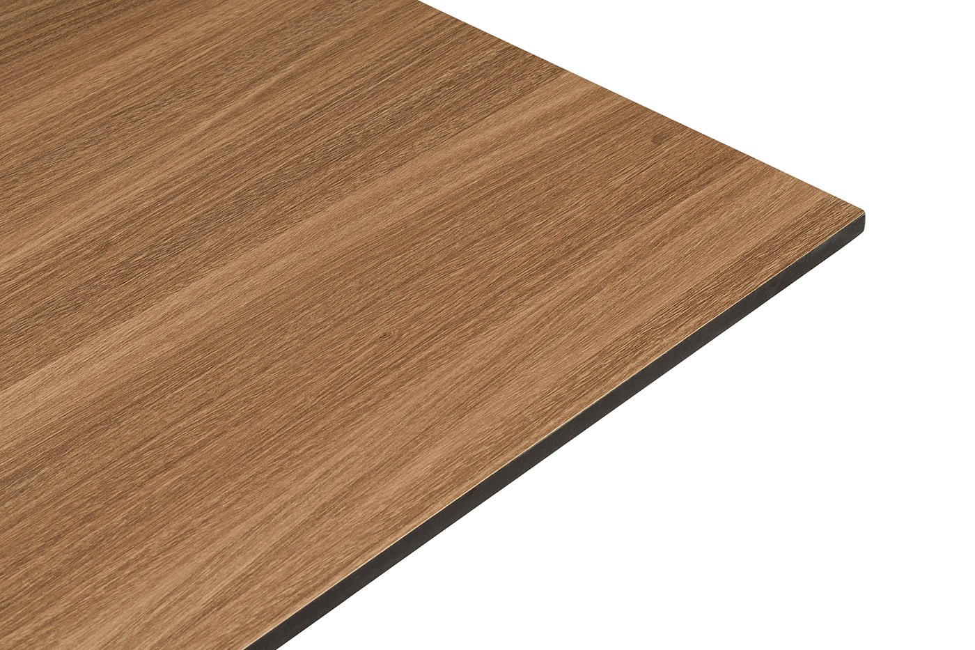 Каффе стол из HPL 110х70см, цвет дуб, подстолье стальное двойное фото 5