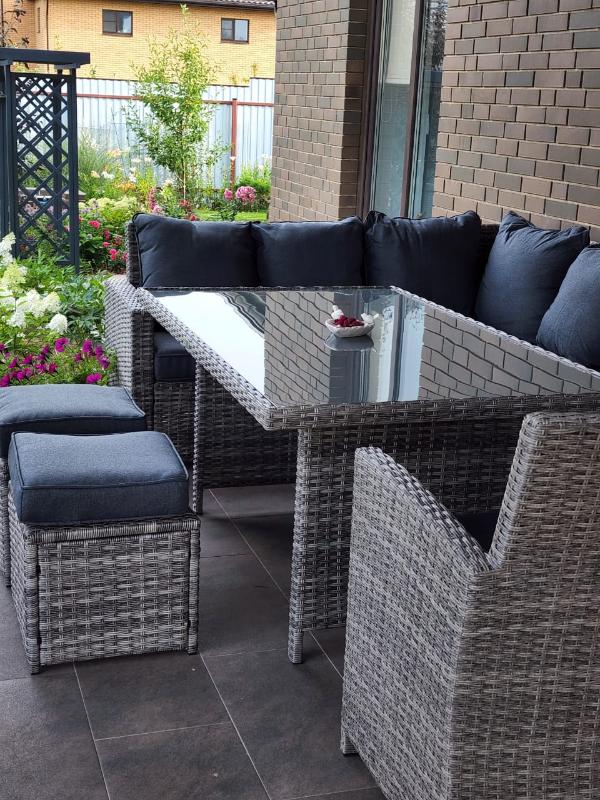 Комплект мебели Zorro Plus Royal Family из искусственного ротанга, цвет серый фото 7