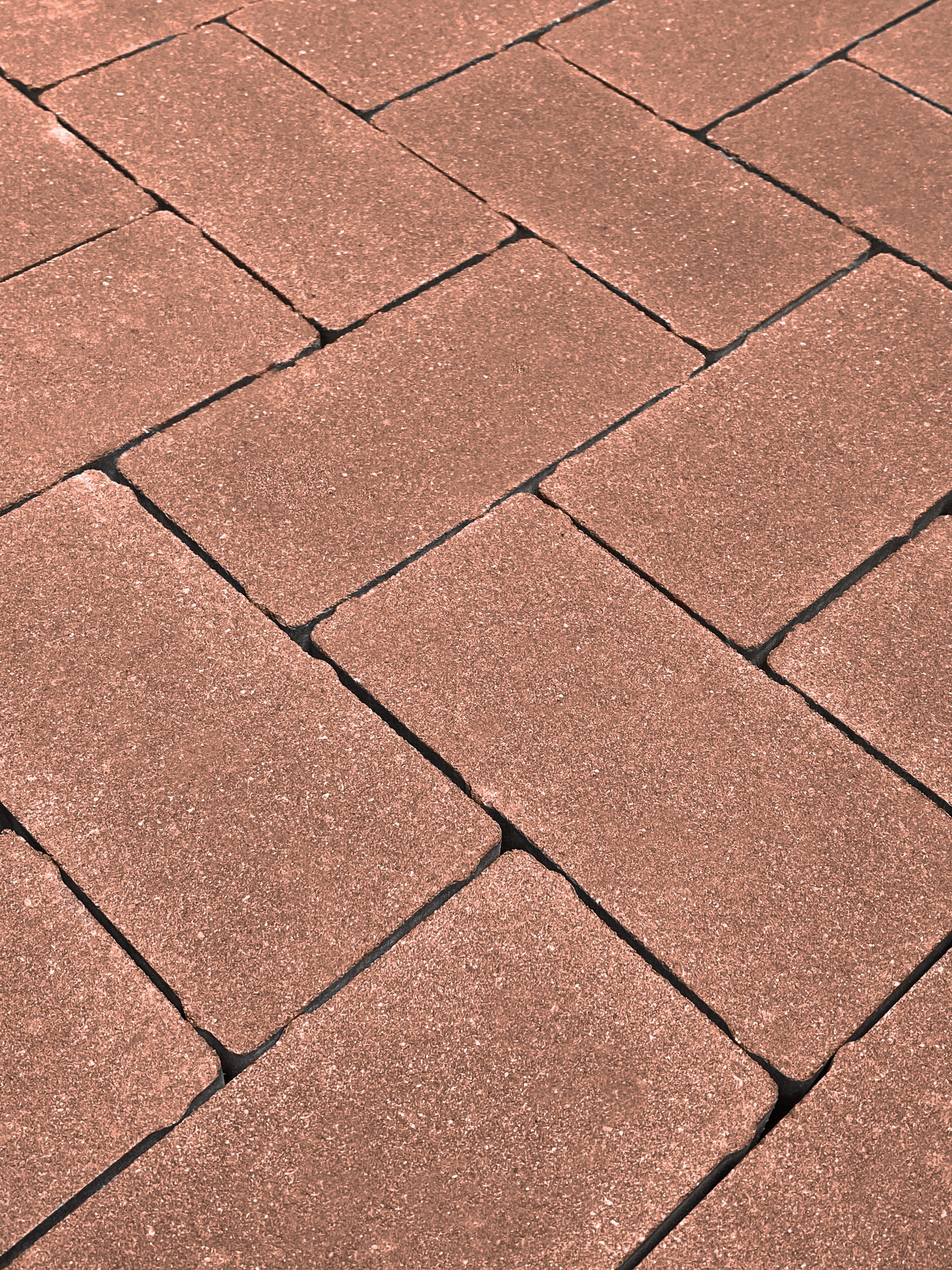 Тротуарная плитка Koldiz 60 мм Моно Бордовый без фаски фото 1