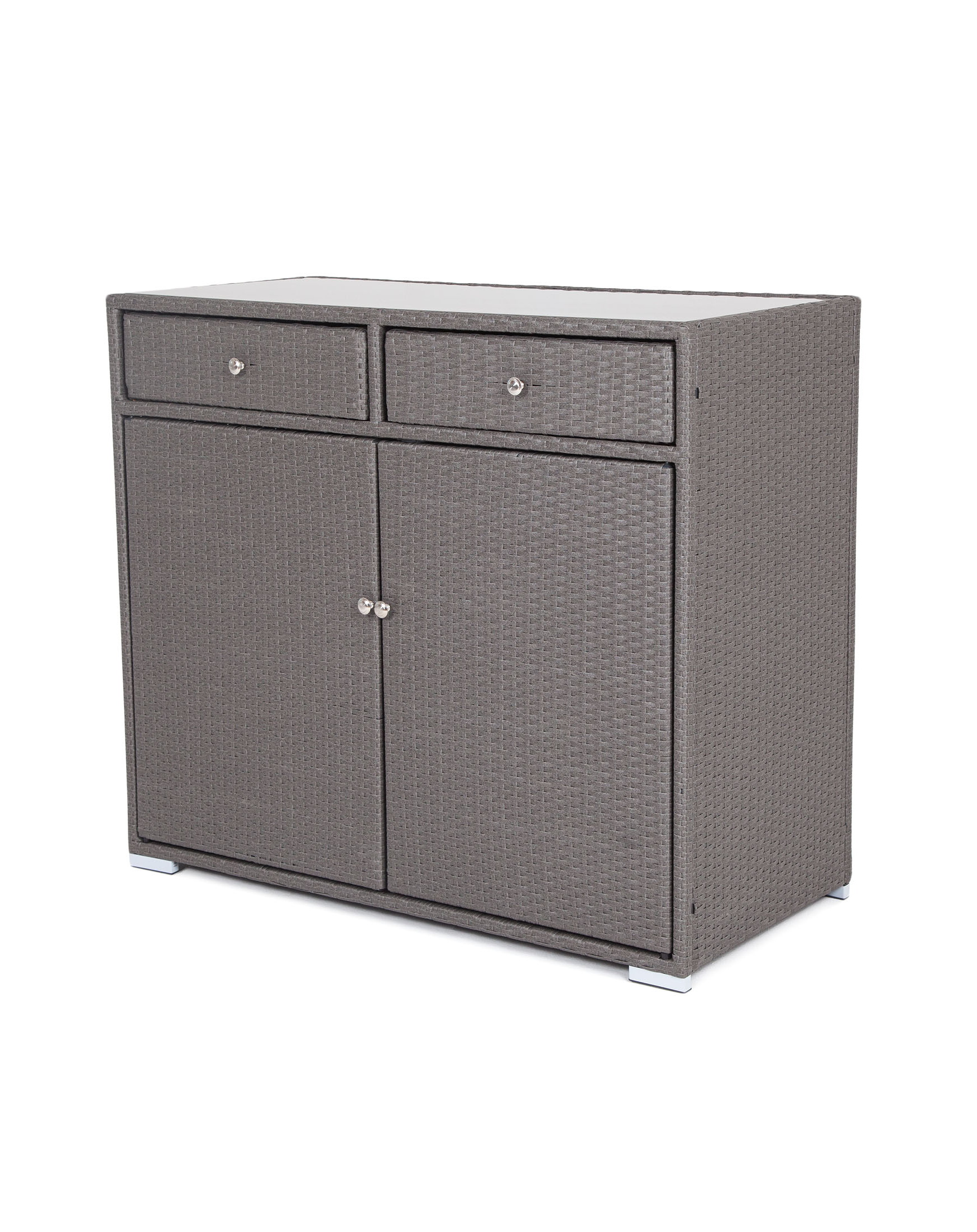 Мальта тумба плетеная из искусственного ротанга, цвет графит фото 1