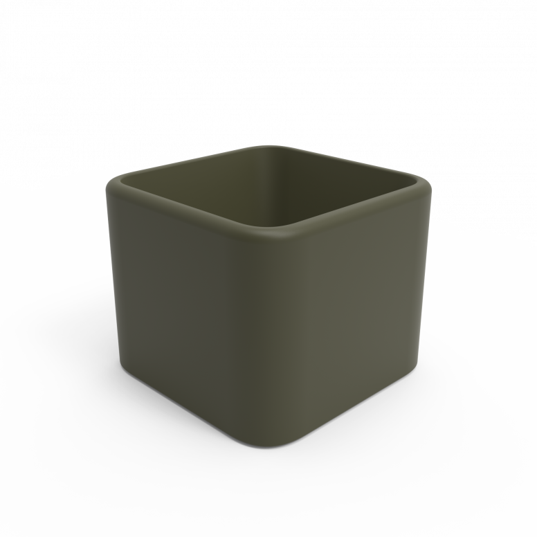 Кашпо Berkano Cubo 60 Olive green фото 1