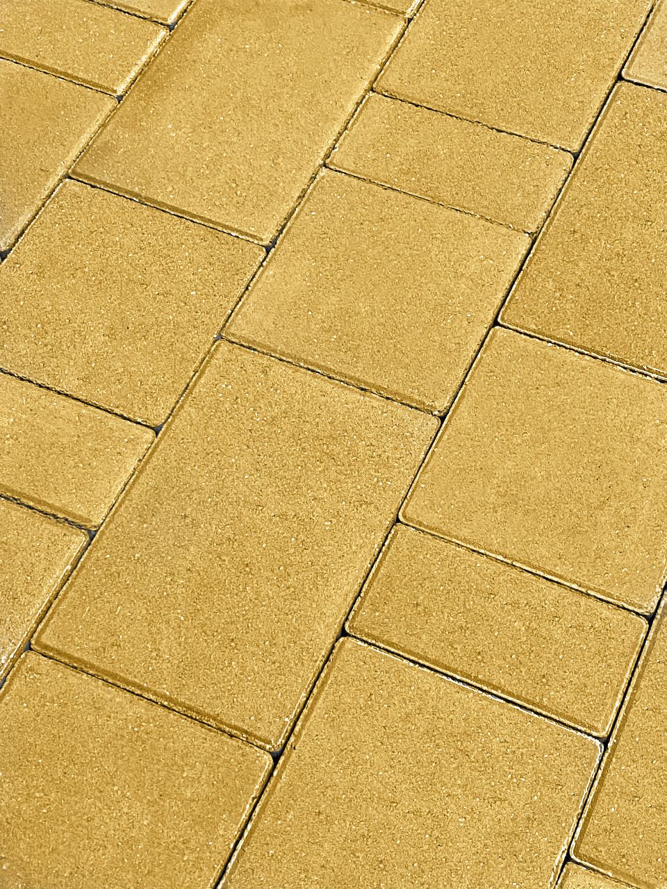 Тротуарная плитка Koldiz Ривьера 50 мм Моно Желтый фото 1