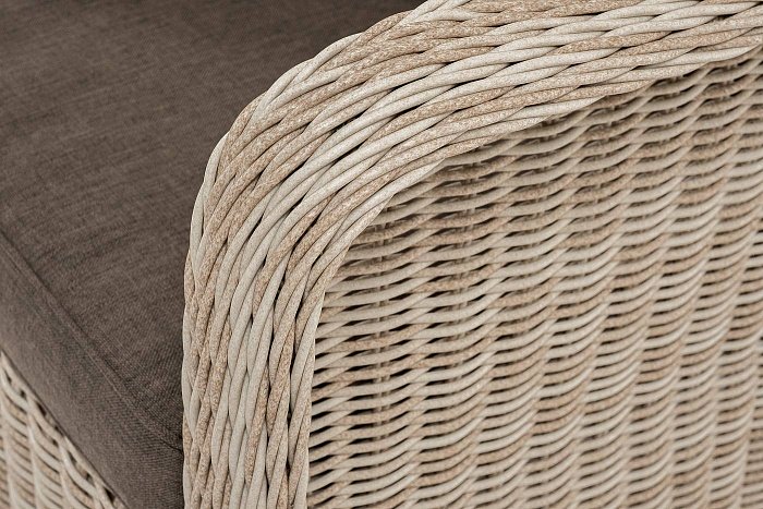 Кресло Гляссе 4SIS плетеное из искусственного ротанга, цвет бежевый фото 2