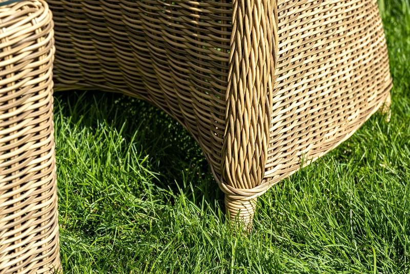 Лаунж-зона Равенна 4SIS из искусственного ротанга, цвет соломенный фото 8