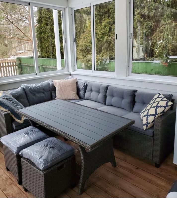 Комплект плетеной мебели AFM-307G-Grey фото 2