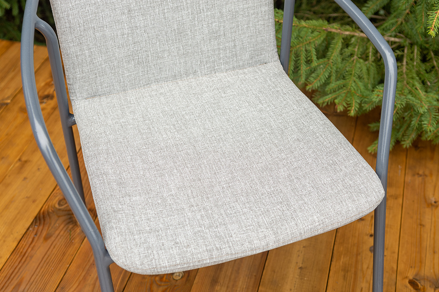 Марокко стул из текстилена nanotex, алюминиевый каркас, цвет серый фото 7