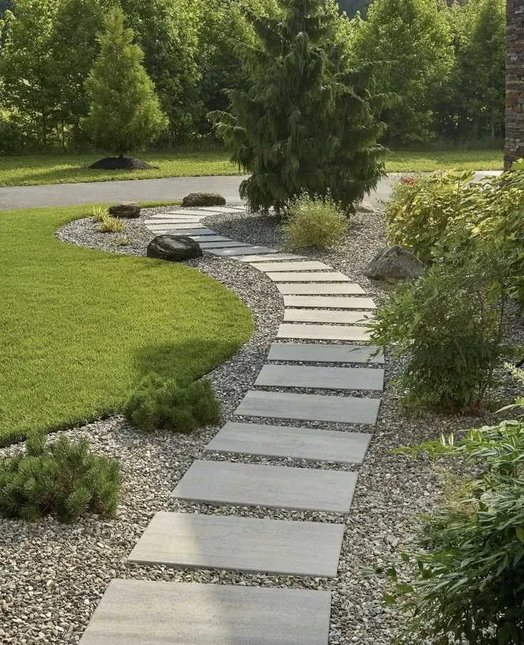 Пошаговая плита для дорожек 600х300х80 мм Серо-белая фото 4