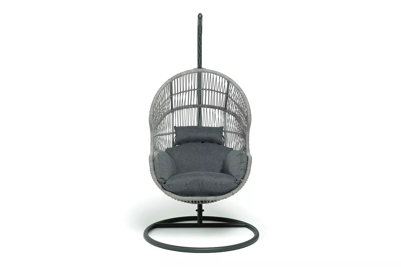 Подвесное кресло Апулия 4SIS из искусственного ротанга, цвет серый фото 2