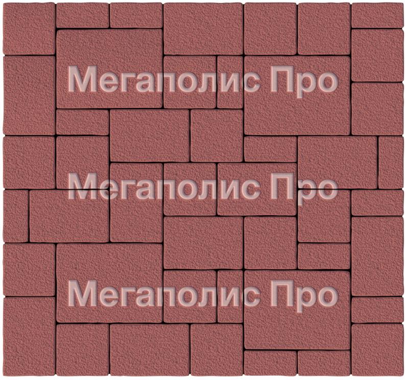 Тротуарная плитка Выбор Мюнхен Б.2. Фсм.6 60 мм гранит Красный фото 3