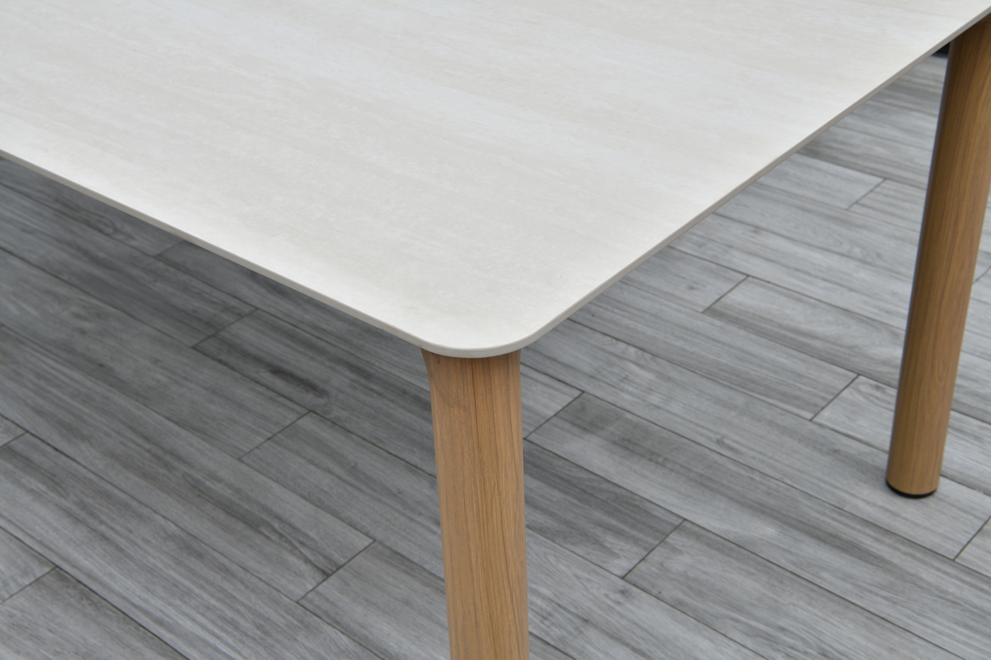 Кейптаун стол обеденный из алюминия, столешница из искусственного камня фото 6