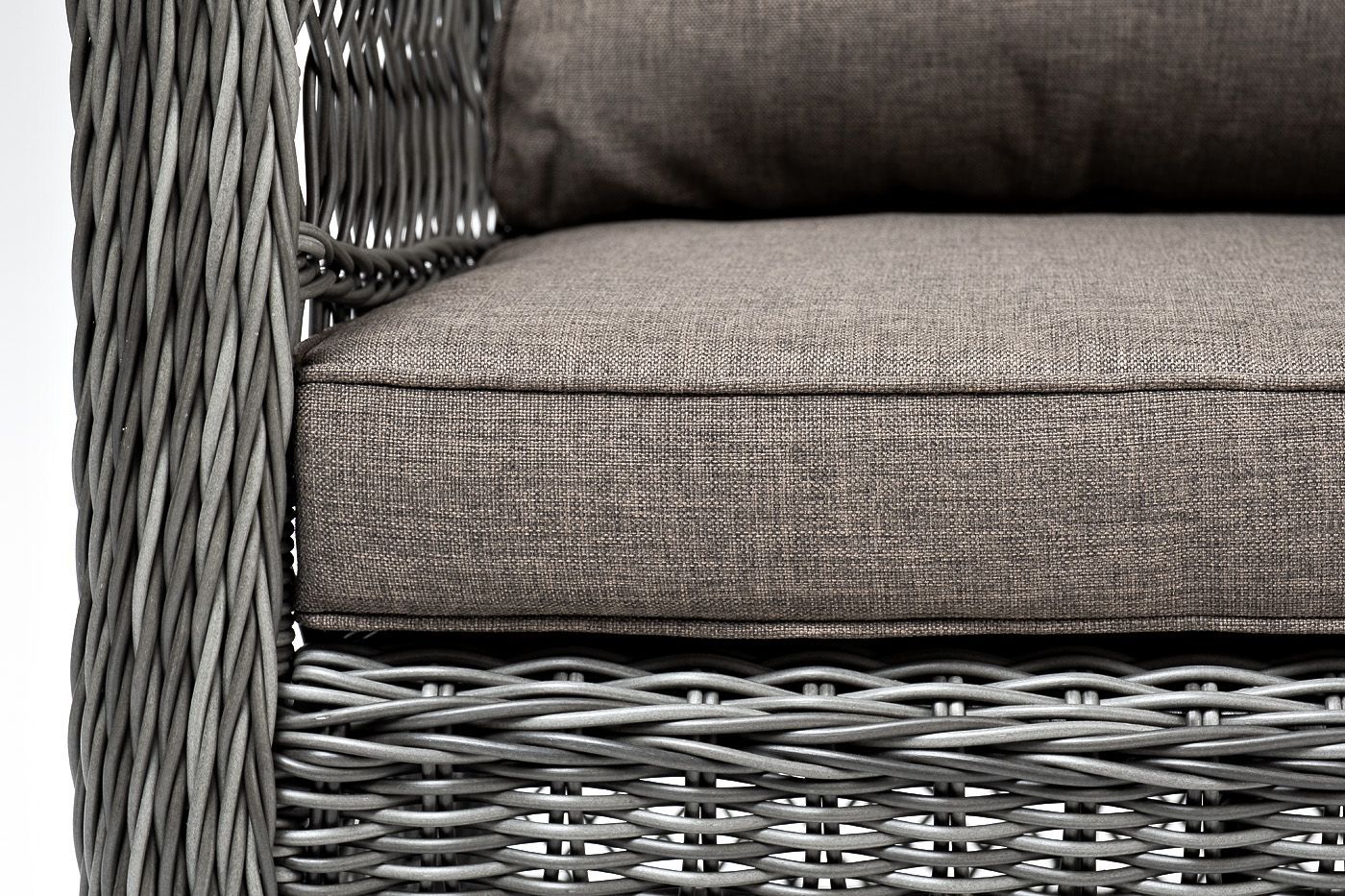Кресло Гранд Латте 4SIS из искусственного ротанга, цвет графит фото 6