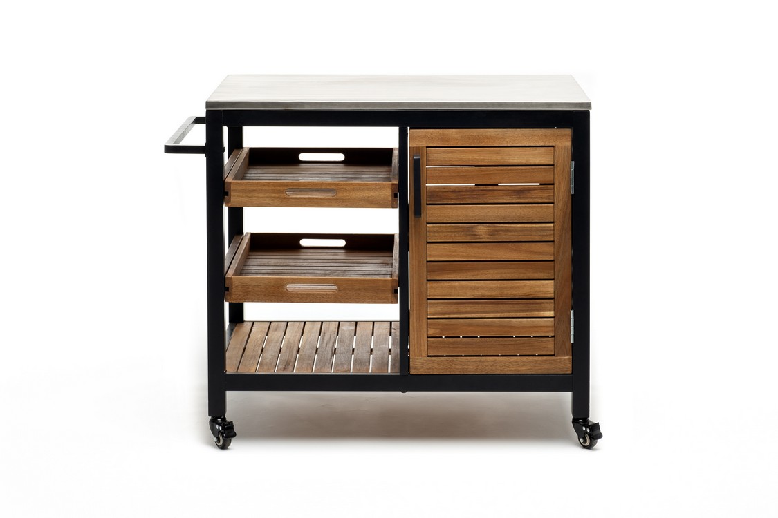 Стол сервировочный NOURD столешница нержавеющая сталь Joygarden фото 1