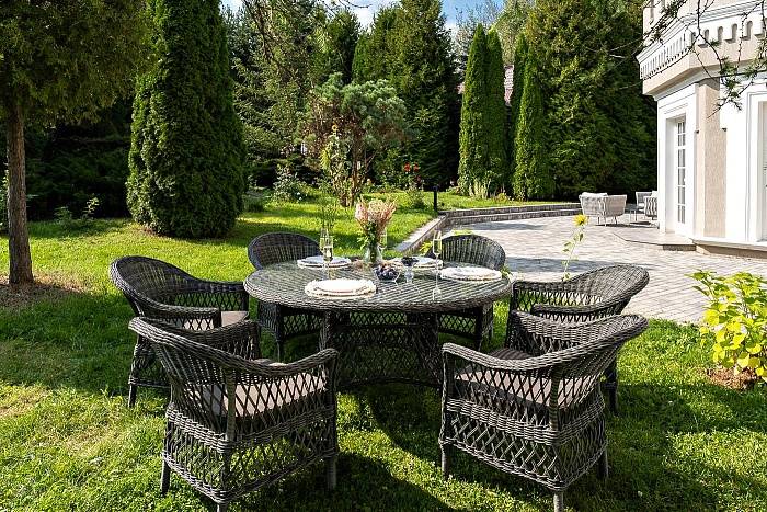 Обеденная Эспрессо–150 S 4SIS группа плетеная, цвет графит фото 1