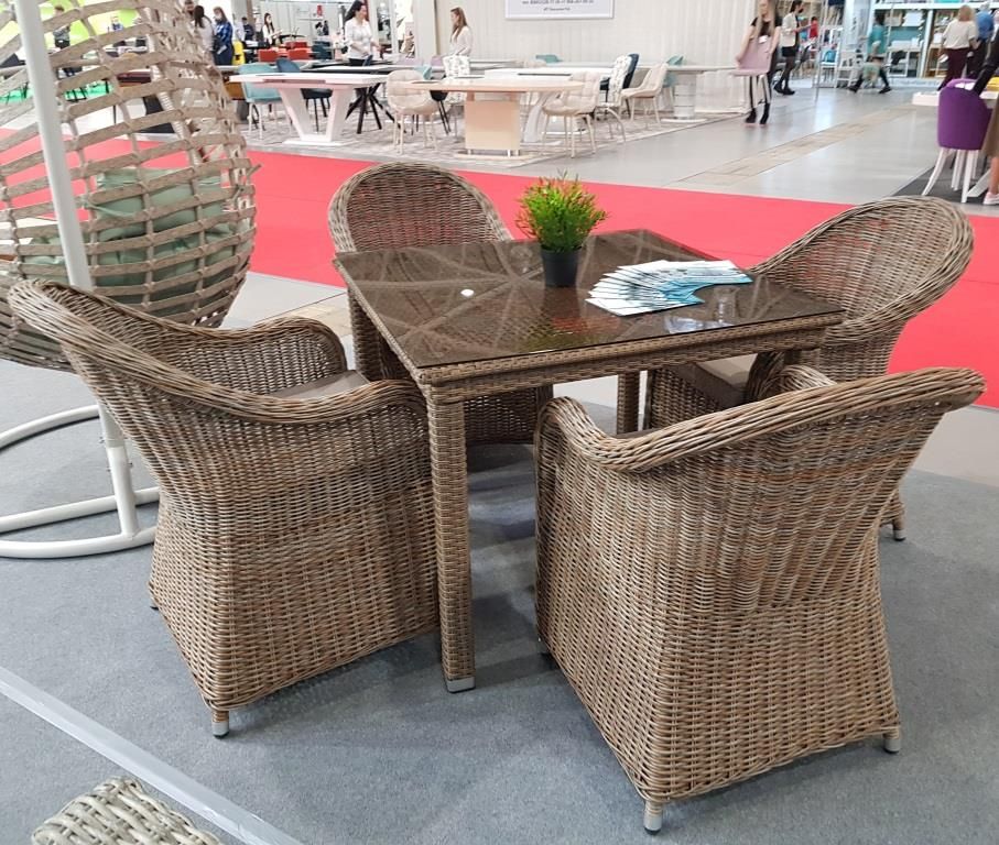 Комплект мебели T257B/Y490 Beige (4+1) фото 1