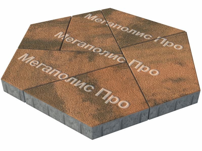 Тротуарная плитка Выбор Оригами Б.4.Фсм.8 80 мм Листопад Гранит Мустанг фото 2