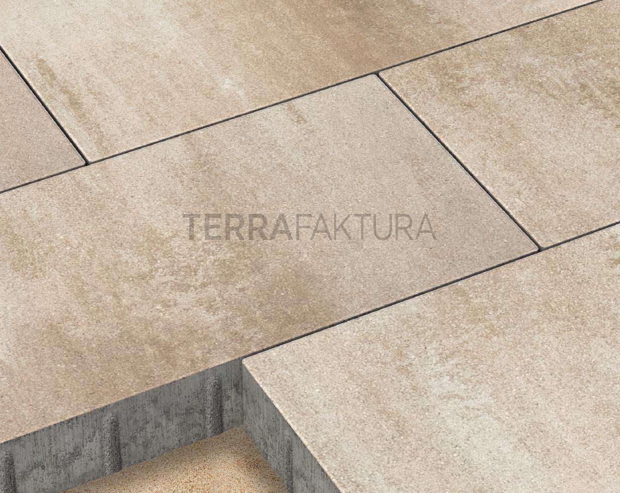 Тротуарная плитка Terrafaktura Урбан 600x300x80 мм Береговая дюна фото 3