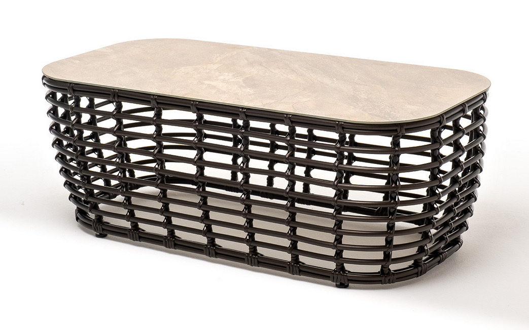 Ницца журнальный столик из искусственного ротанга, цвет бронзовый фото 1