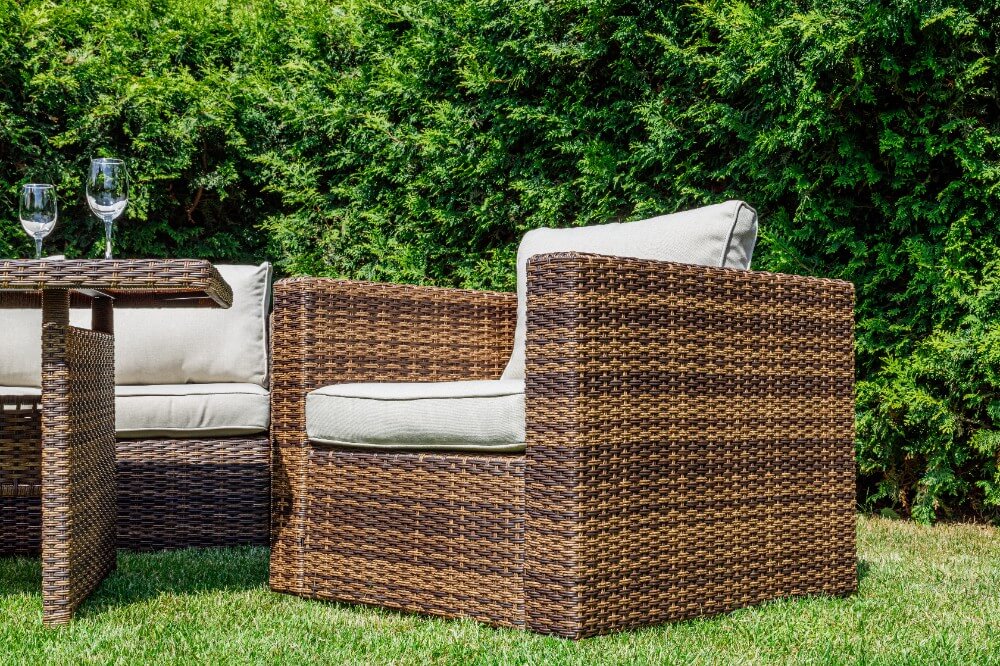 Обеденный комплект Karl Royal Family из искусственного ротанга с обеденным столом, цвет коричневый фото 6