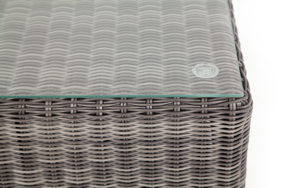 Лунго журнальный столик плетеный, цвет графит фото 3