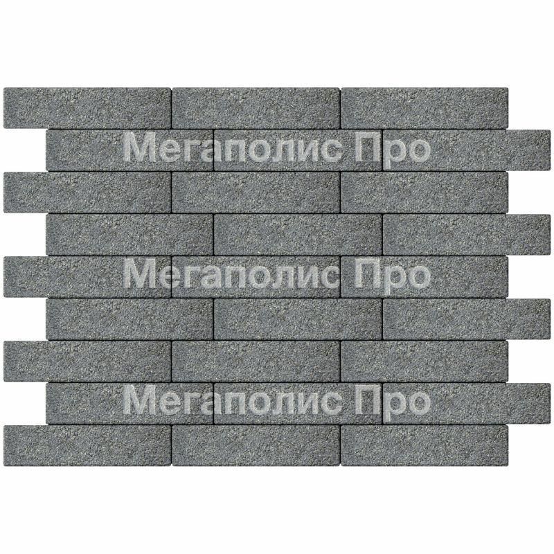 Тротуарная плитка Braer Ригель 2.0 320x80x60 мм Гранит на черном фото 2