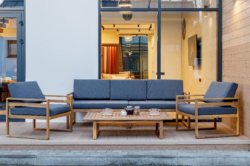 Лаунж-зона Brooklyn Royal Family из дерева, цвет серый фото 1