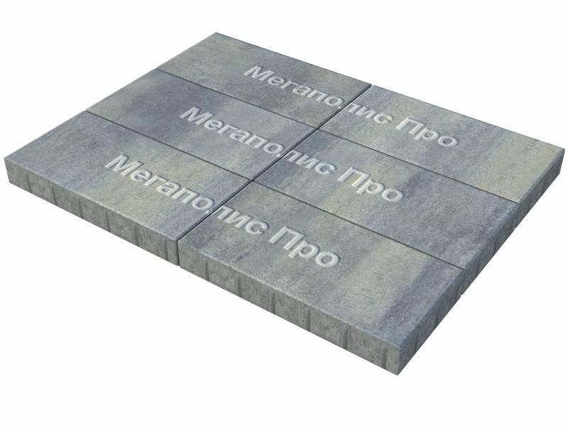 Тротуарная плитка Выбор Прямоугольник Б.5.П.8 600х300х80 мм Искусственный камень Габбро фото 3