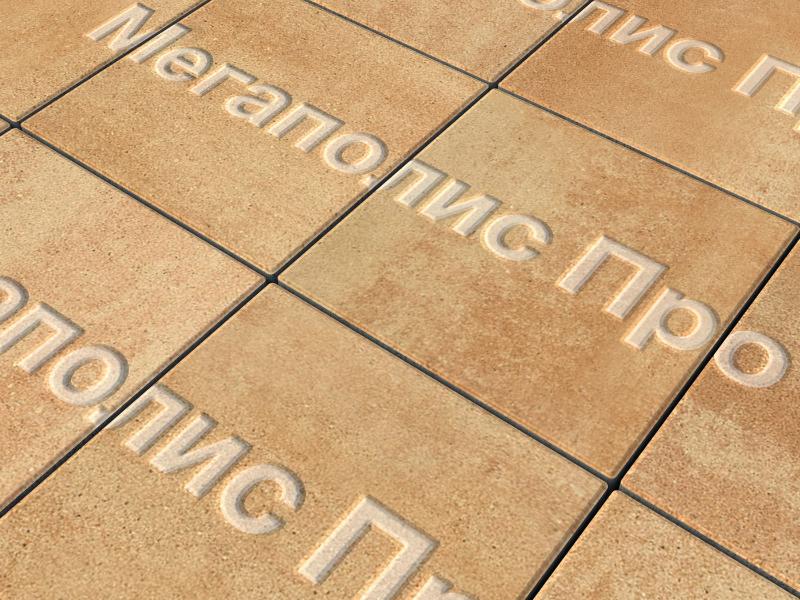 Тротуарные плиты Выбор Квадрат Б.1.К.6 300х300х60 мм Листопад Сахара фото 2