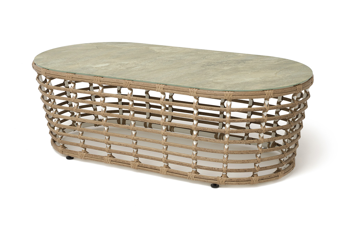 Валенсия журнальный столик из искусственного ротанга, цвет соломенный фото 3