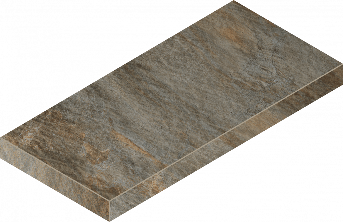 Керамогранитная ступень Italon Манетик X2 Дарк X2 33X60 Угл.лев фото 1