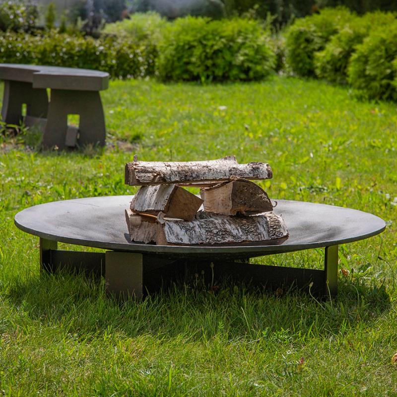 Костровая чаша чугунная Concretika Plato L100, толщина 12 мм фото 2