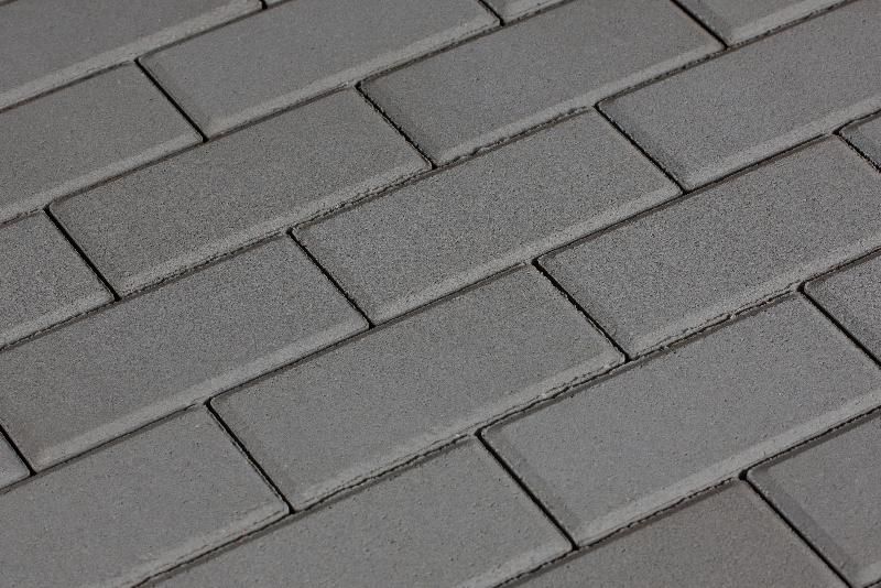 Брусчатка 342 механический завод Прямоугольник (кирпич) 200х100х40 мм Серый фото 1