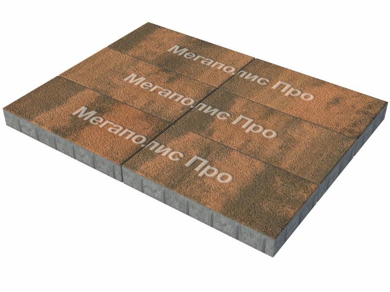 Тротуарная плитка Выбор Прямоугольник Б.5.П.10 600х300х100 мм Листопад Гранит Мустанг фото 3