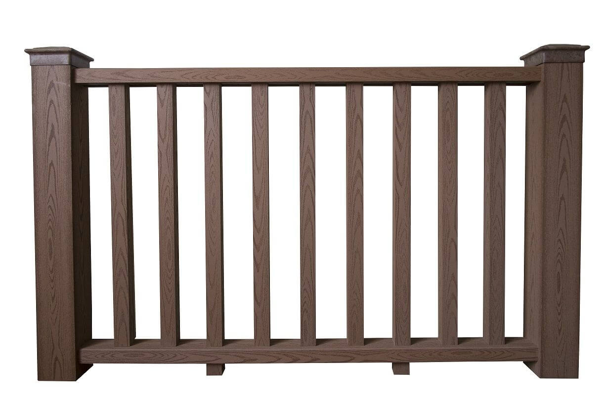 Балясина ограждения Экодэк Спирит 50х50 мм, цвет Шоколад фото 2