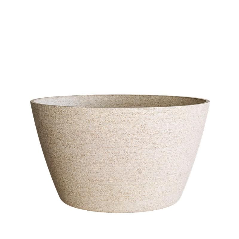 Кашпо Concretika Боул D52 H29 Эрозия желтый фото 1