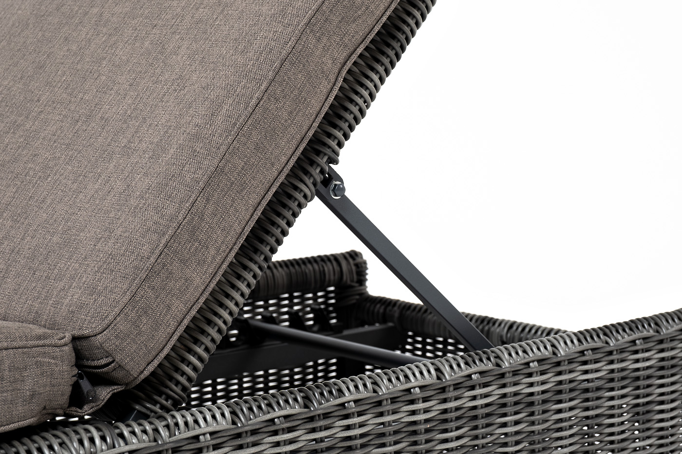 Рим комплект шезлонг со столиком, цвет графит фото 4