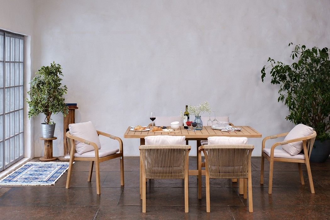 Обеденная группа из акации RIMINI M со столом 170 см Joygarden фото 1